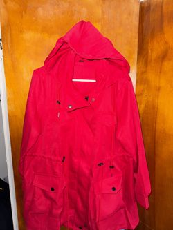 Women’s size extra large red curve hoodie jacket 