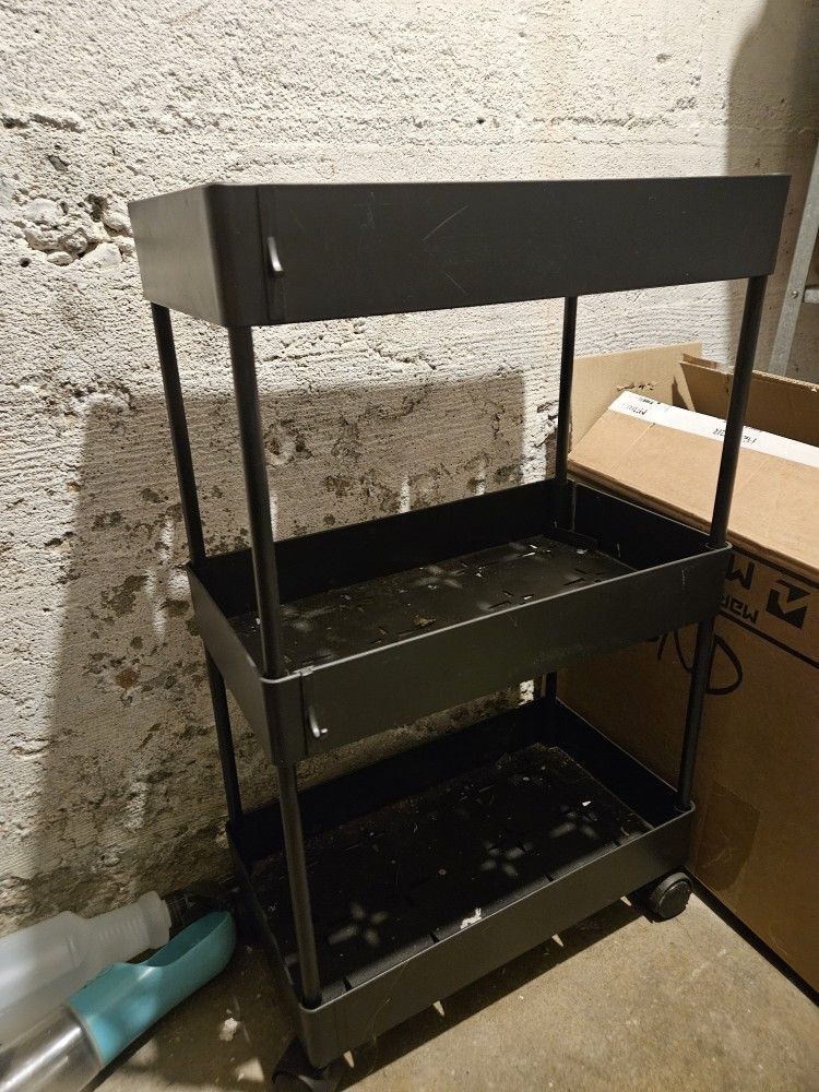 3 Tier Rolling Shelf