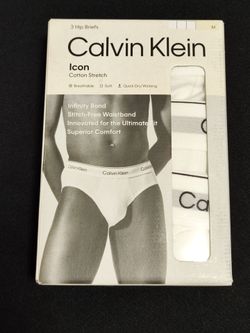 Calvin Klein Brief 3-Pack Men's WHITE Brand New MEDIUM
