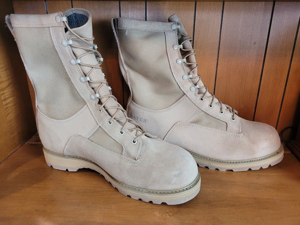 New Bates Gore-tex Army Tan Combat military Weather BOOTS men's sz 14