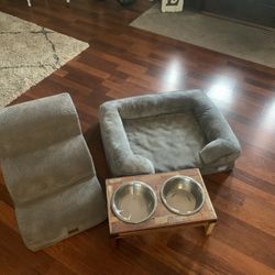 Dog Bowl/steps/bed