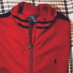 Red Polo Fleece Jacket