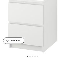 IKEA “malm” White Night Stand
