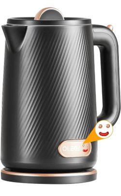 Electric Kettle - 1500W Electric Tea Kettle 1.8L Stainless Steel Inner Electric Kettles for Boiling Water Auto Shut Off Boil-Dry Protection Electric W