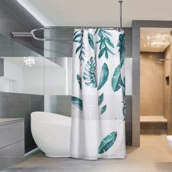 Shower Curtain Rod Hoop Square Shape Bathroom Heavy Duty No Rust Oval Shower Rod 58.3"x24" for Clawfoot Tub,for Free Standing Tubs Chrome