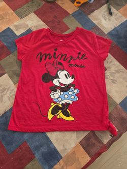 DISNEY MINNIE MOUSE TOP SZ 7/8 KIDS SEE DESCRIPTION