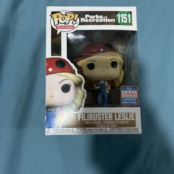 Funko Pop ! Parks and Recreation Filibuster Leslie 2021 Summer Exclusive #1151