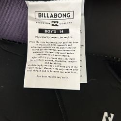 BILLABONG Wetsuit (new)