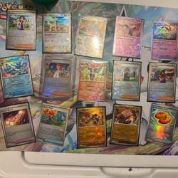 Pokemon Eevee Prismatic Poke ball cards.