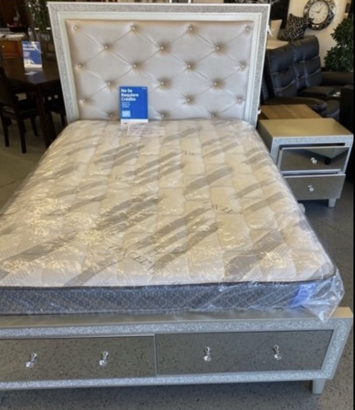 Furniture, Boxspring, Bed Frame, Twin, Full Queen King