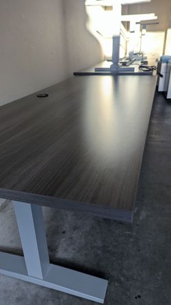 Standing adjustable desk real wood heavy high quality
