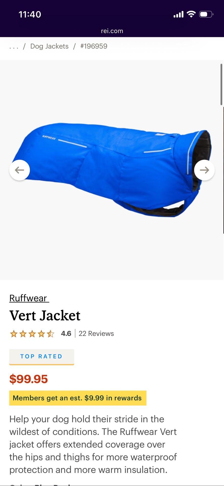 Ruffwear Vert Jacket XS
