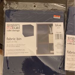 Fabric Bin - Navy Blue Brand New -2 Bins 