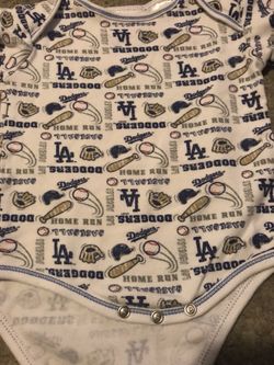 Dodgers baby onesie size 12 mos $2