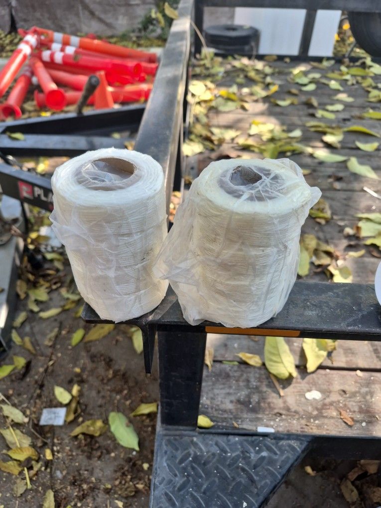 Wax string for stitching or crafts five hundred feet, five dollars a roll