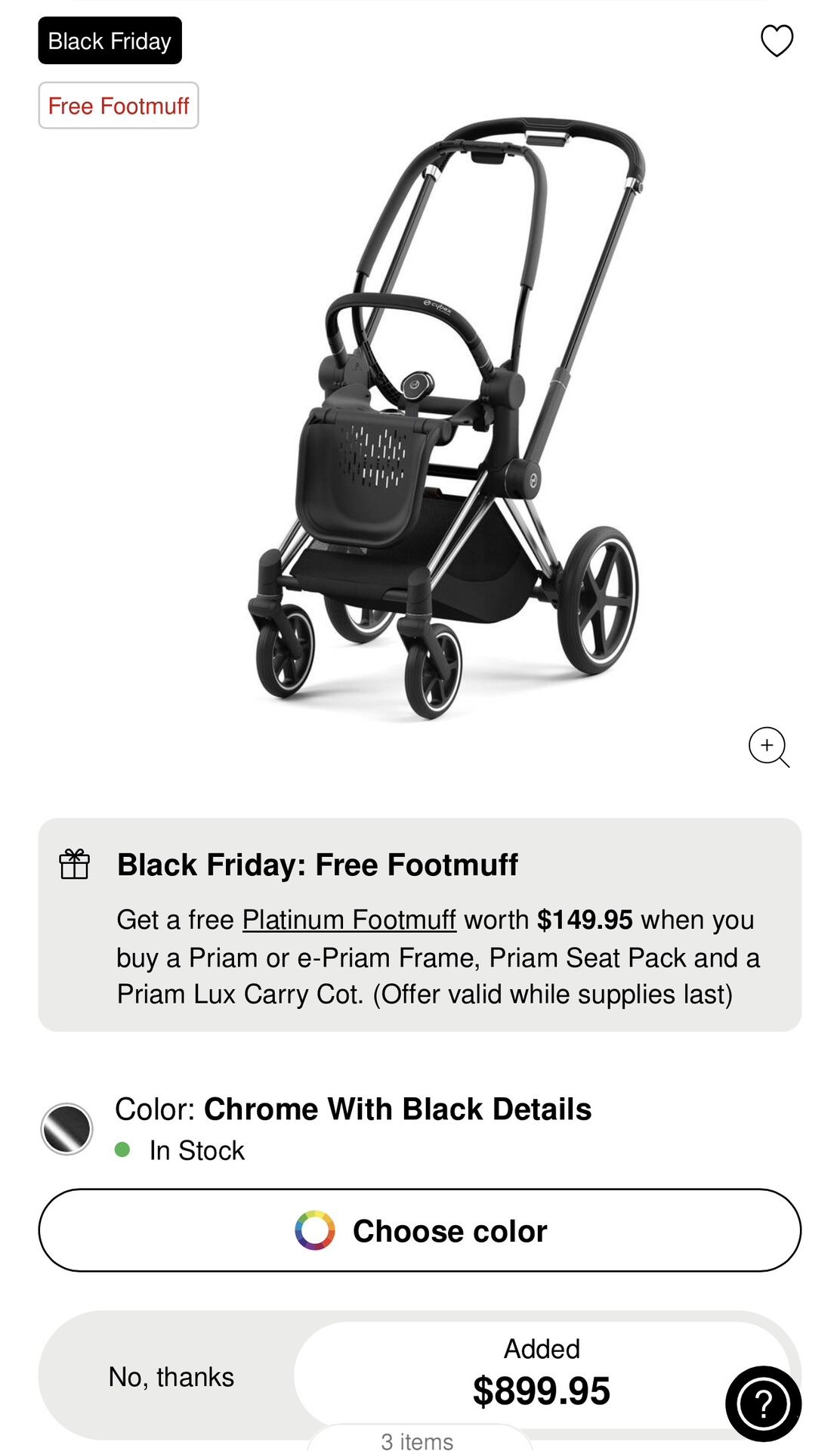 CYBEX Platinum Stroller PRIAM