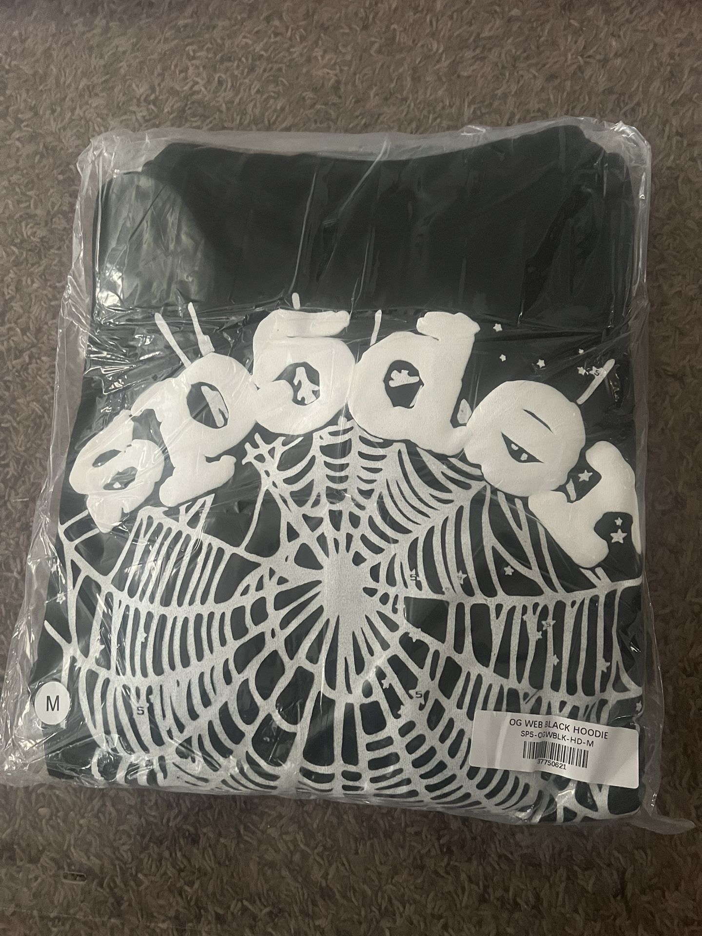 Sp5der OG Black Web Hoodie 