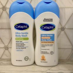 Gentle Cetaphil Ultra Gentle Body Wash. Refreshing body wash for all skin types with aloe vera OR Soothing body wash NEW