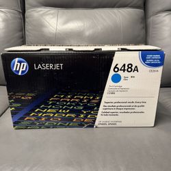 HP LaserJet 648A Cyan Toner (CE261A) – New Sealed Cartridge – Open Box