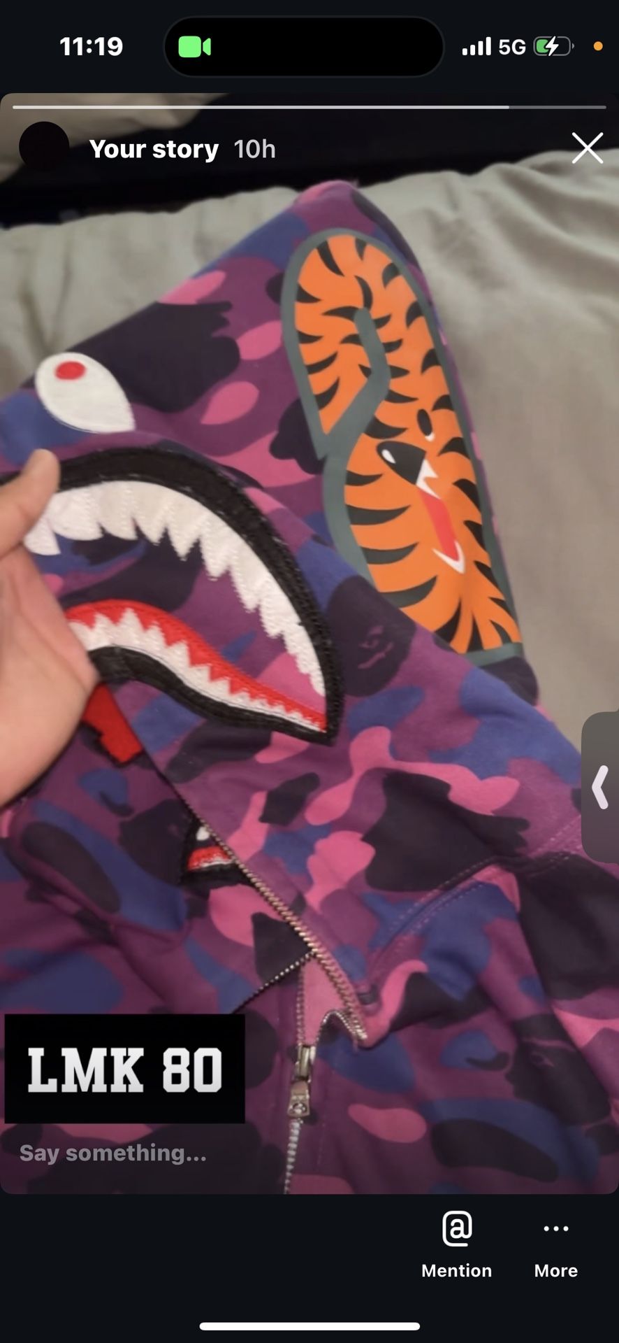 Purple Bape Hoodie