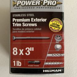 Power Pro Premium Exterior Trim Screws #8 x 3 inch -108 Screws