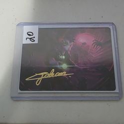 Gold Signed Magic The Gathering Art cards
