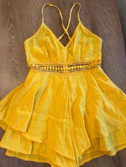 Romper with Crochet Waist