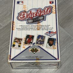 Factory Sealed 1991 Upper Deck Baseball Wax Pack Boxed Set