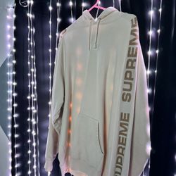 Gold Off White Supreme Hoodie 