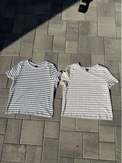 Set of 2 Torrid Textured Knit Crew Neck Tees, Size 0 Women’s