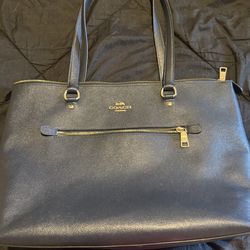 Navy Blue Coach Tote