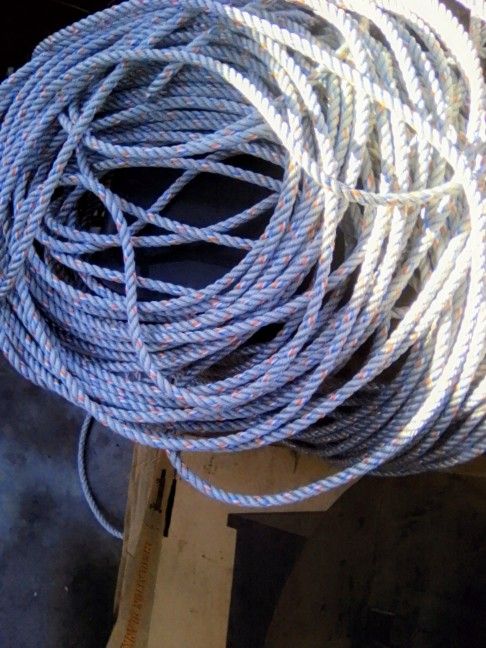 Two Rolls Of Nylon Braided Crab Line Ropes