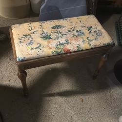Vintage Piano Bench 