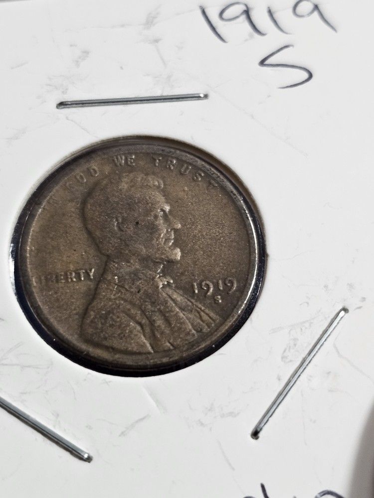 1919 S Lincoln Wheat Cent Semi Key
