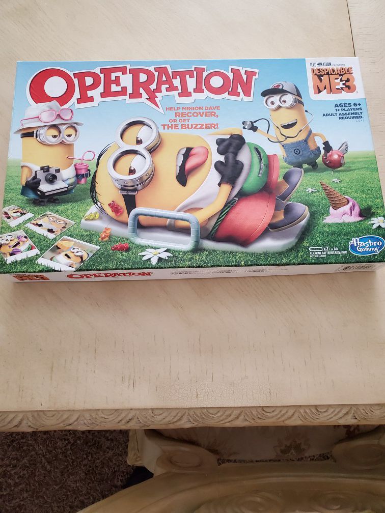 Operation board game Despicable Me Minions special edition