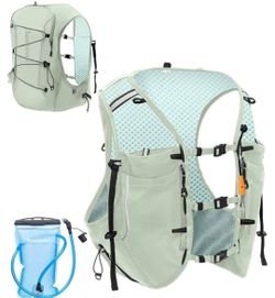 Running vest for women, men and women. 10L light hydration backpack with pocket
