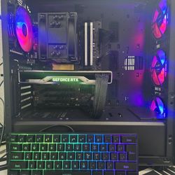 Gaming pc desktop computer intel i5-13400f, rtx 2080 ti, 32 gb ram, nvme, wifi bundle 