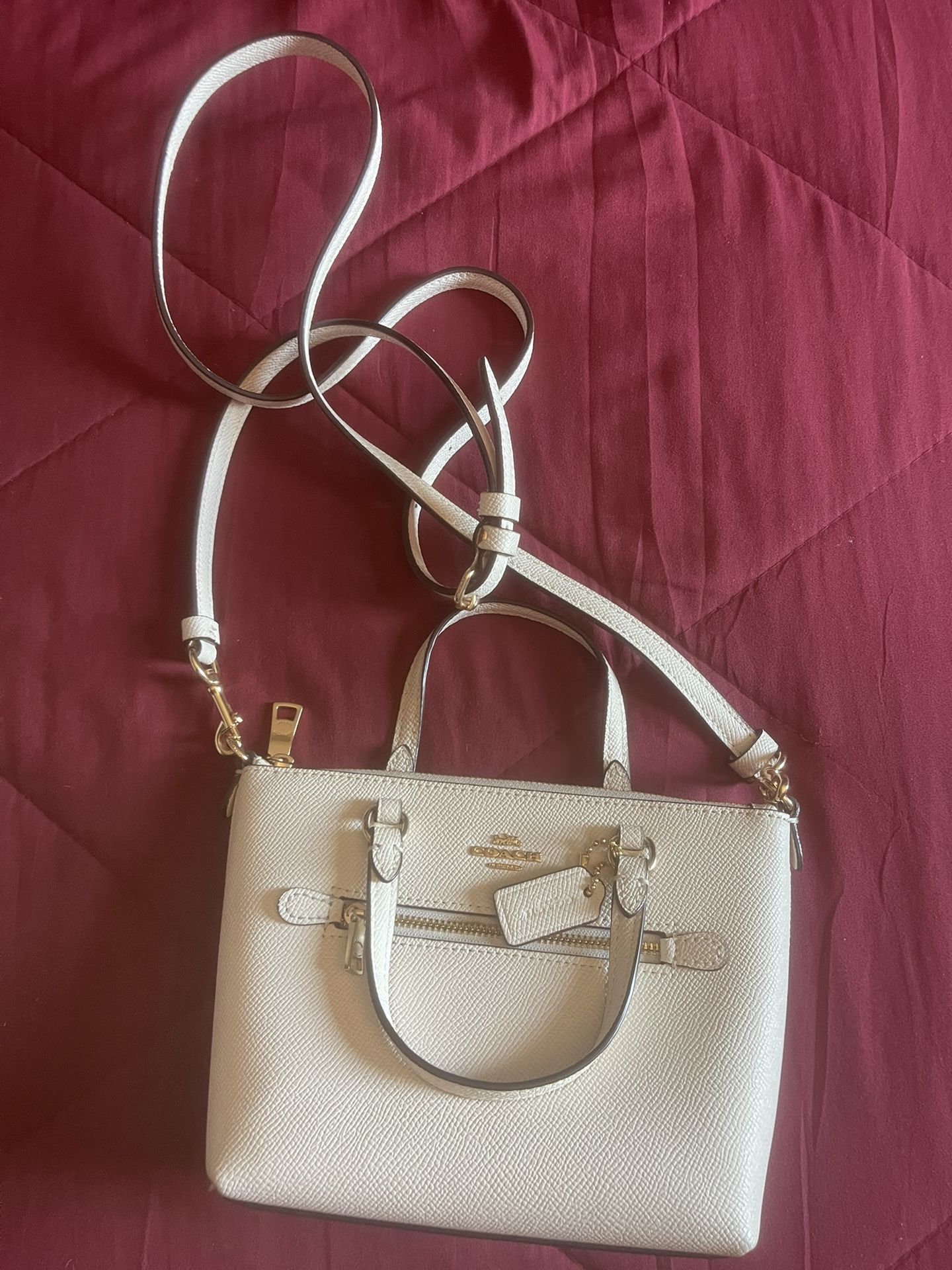 Coach Mini Gallery Crossbody Bag Chalk