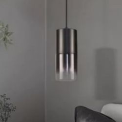 New Black Pendent Light Fixture In Box