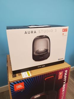 Harman Kardon Aura Studio 3 Bluetooth Speaker - Black (Brand New)-  Take it Home from $5