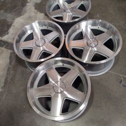 18x10 Offset +10 5x120 3" Lip 5x120 New Wheels Open Box's 