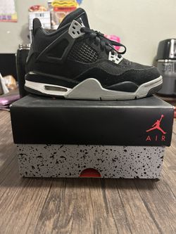 Air Jordan 4 Black Canvas Retro Se