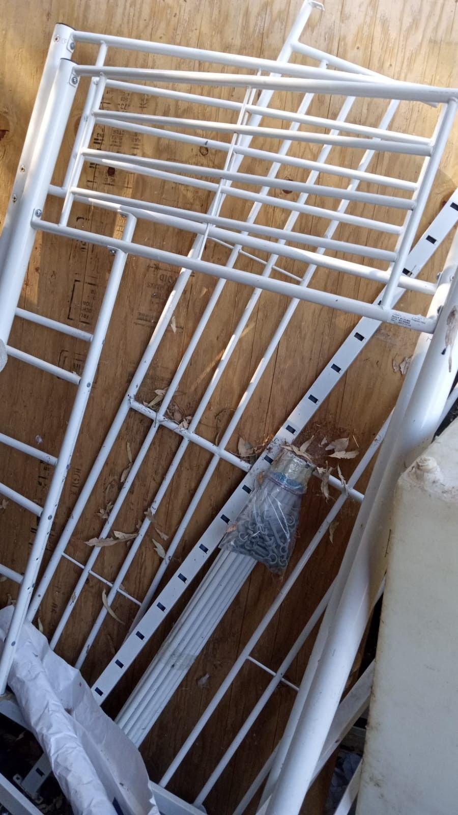 Metal White Bunk Bed