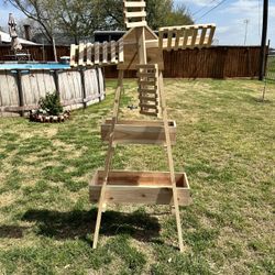 Cedar Windmill Planter Box 