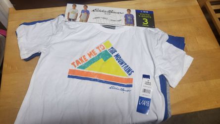 Back 3 t-shirts youth L14/16