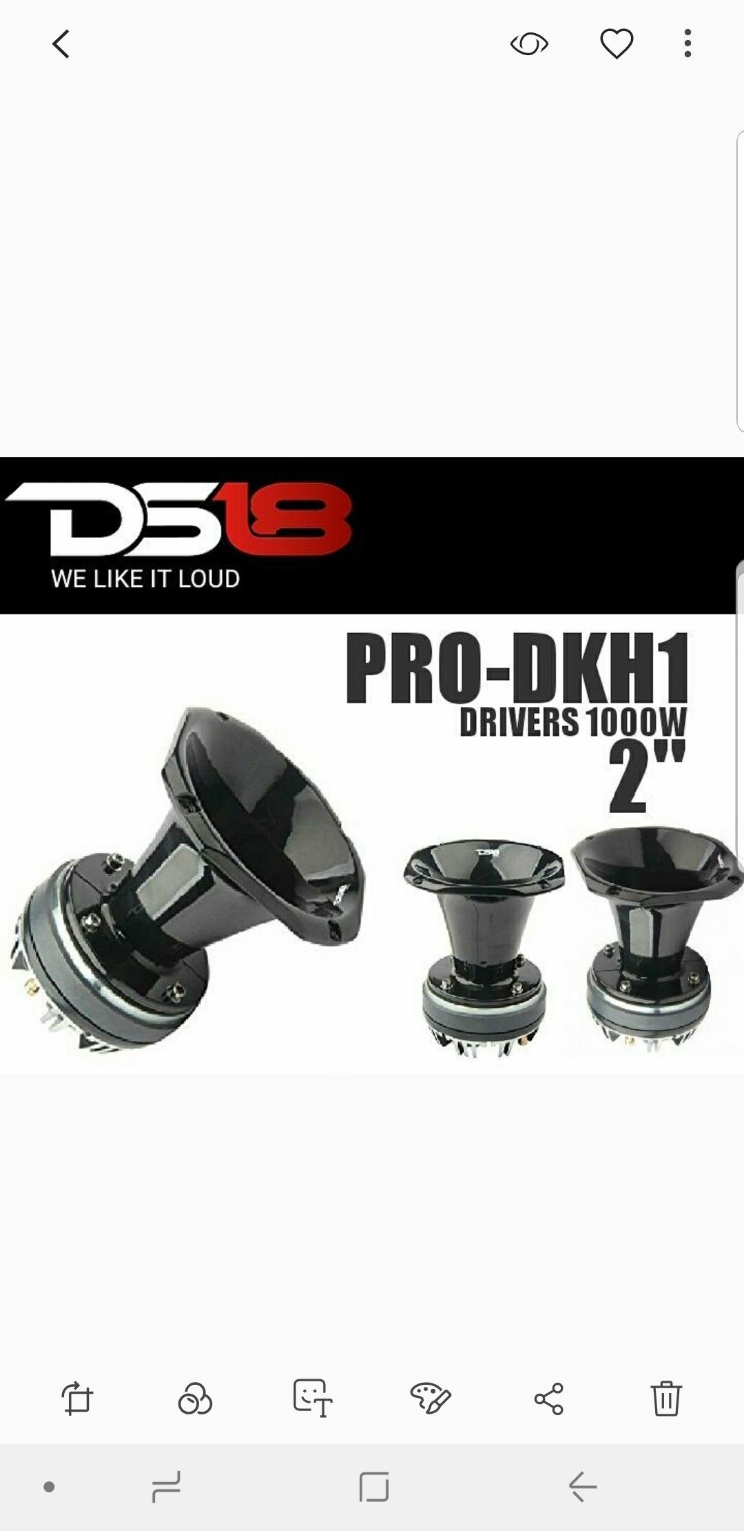 DS18 Dkh1 2" horn and driver combo