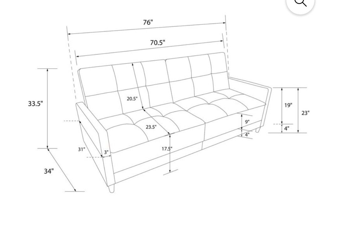 New Modern Futon Sofa With Loveseat Blue Color See Pictures For