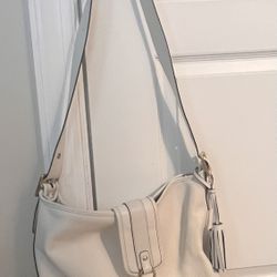 Coach Messenger White Bag