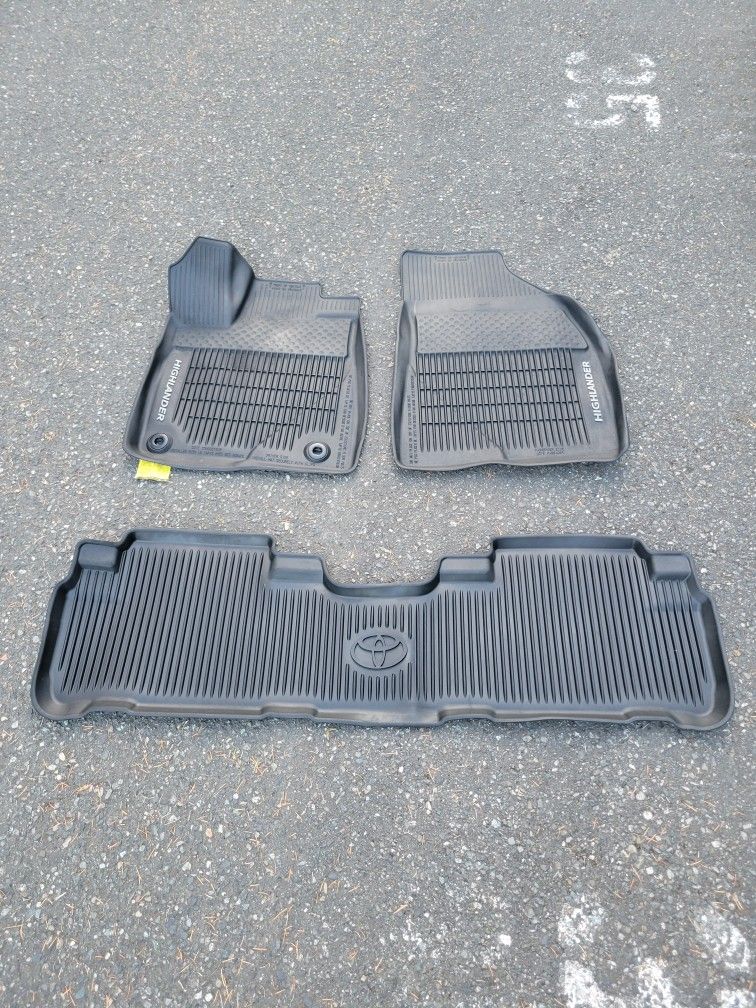 Toyota Highlander Floor Mats 2017
