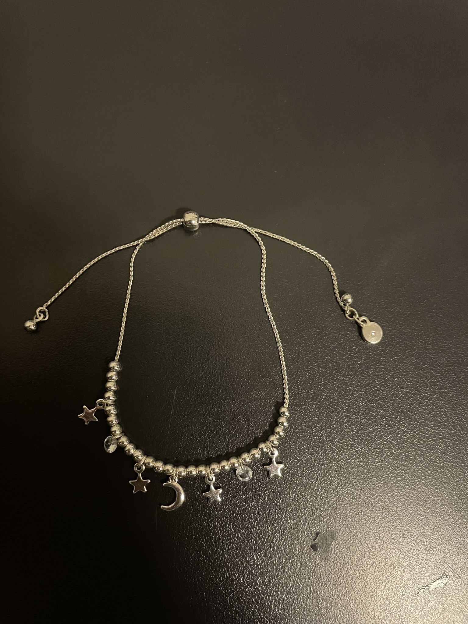 Silver charm bracelet